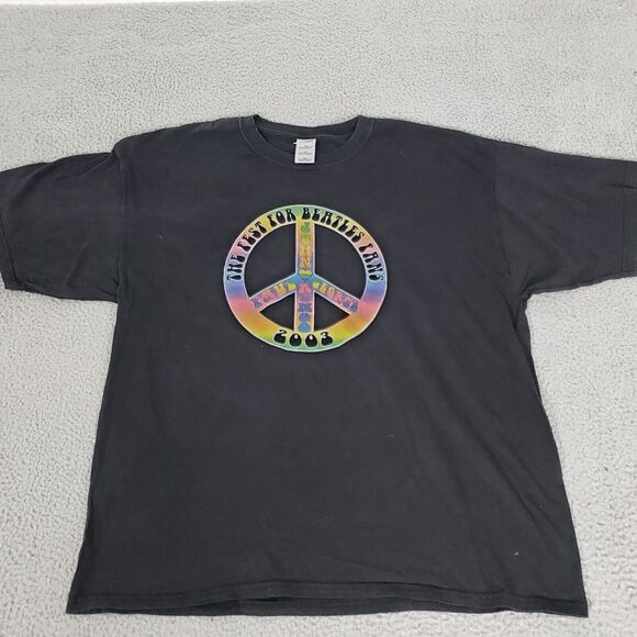 VINTAGE Beatles Shirt Mens 2XL Black 03 Fest For Beatles Fans Graphic Band Music - Picture 4 of 9